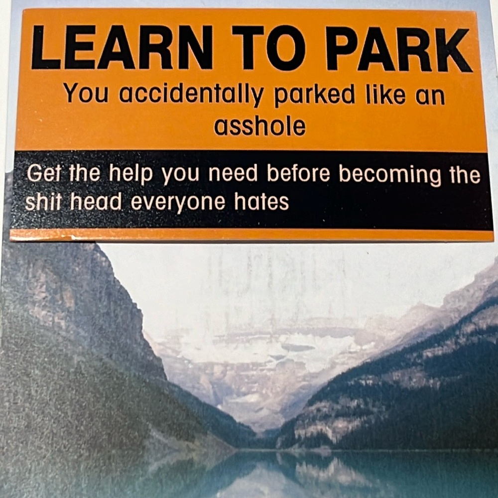 Learn To Park Cards NIP 30 Pieces